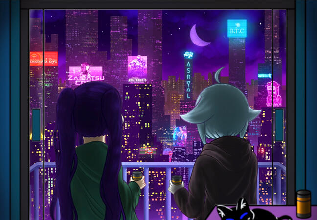 Jill and Dana Balcony Scene